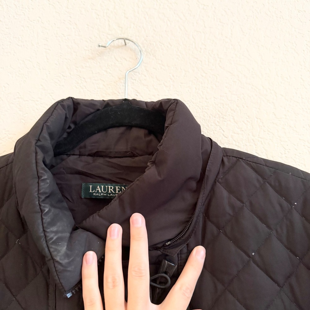 Lauren Ralph Lauren Womens Quilted Down Puffer Jacket Coat Sz XL Quiet Luxury - Picture 9 of 15